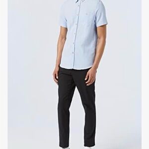 Ted Baker Yasai Oxford Short Sleeve Button-Down Shirt Light Blue Size 6